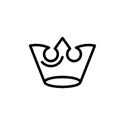 エレガントなデザイン無料のアイコンのロイヤリティ王冠概要