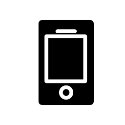 黒のデザイン無料のアイコンで携帯電話