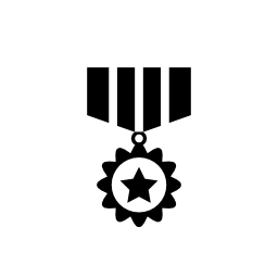 戦争の認識のメダル無料アイコン