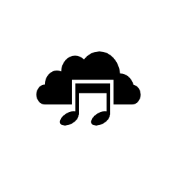 雲の無料のアイコン上の音楽