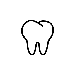 歯の輪郭の無料アイコン