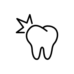 歯の輪郭の無料アイコン