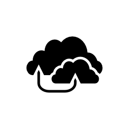 データの無料アイコンの雲