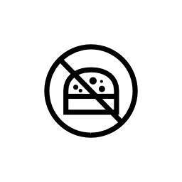 体操選手無料アイコンのバーガー禁止標識