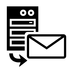 サーバーインターフェイス無料アイコンのシンボルからのメールのダウンロード