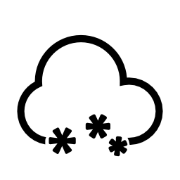 雪の雲の無料のアイコン