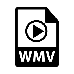 WMVファイル形式の拡張子無料アイコン