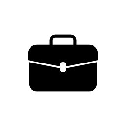 白い詳細無料アイコンのスーツケース