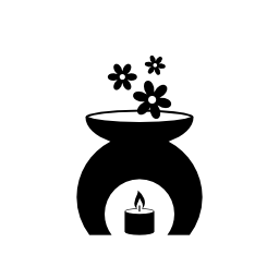 香料入りの蝋燭シンボル無料アイコン