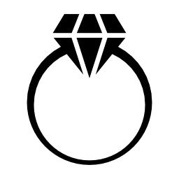 ダイヤモンドリング無料アイコン