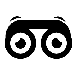 双眼鏡の目無料アイコン