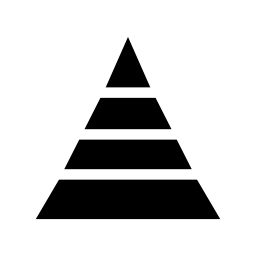 ピラミッドグラフの無料アイコン