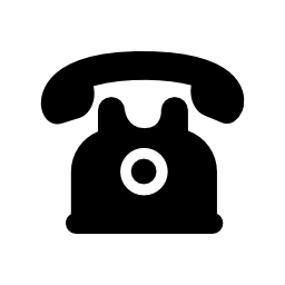 黒のビンテージデザイン無料のアイコンの電話