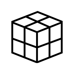 4つのブロックキューブ無料アイコン