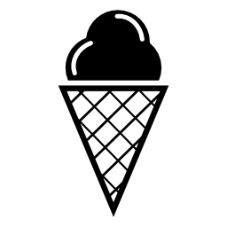 アイスクリームコーン無料アイコン