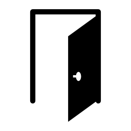 国境の無料アイコンと開いているドア
