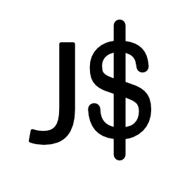 ジャマイカドル通貨シンボル無料アイコン