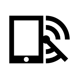 レーダーとRss携帯電話とフィードシンボル無料アイコン