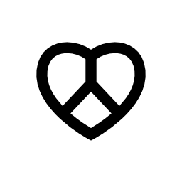 愛と平和のシンボル無料アイコン