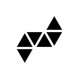 多角形の相乗効果図形無料アイコン