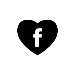 ソーシャルメディアのfacebookは、無料のアイコンをロゴとハート