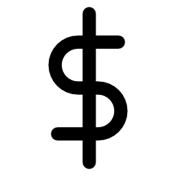 無料アイコンの通貨のドル記号