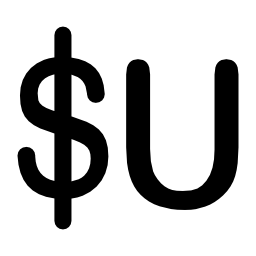 ウルグアイペソ通貨シンボル無料アイコン