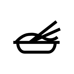 箸無料アイコンと麺のプレート