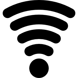 Wifi信号のシンボル無料アイコン