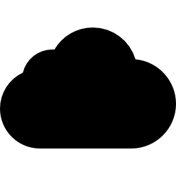 黒い雲の形の無料のアイコン