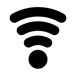 Wifi中程度の強さの信号インターフェイス無料アイコン