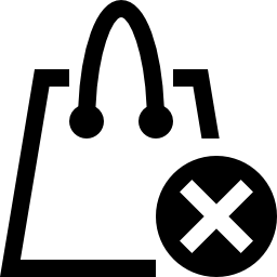 ショッピングバッグインタフェースシンボル無料アイコンを削除します インターフェース 無料アイコンを集めたアイコン専門のフリーアイコンボックス