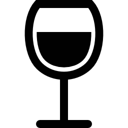 ワインの無料アイコンの付いたガラス