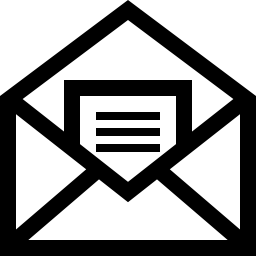 無料のアイコンの中の手紙と封筒のメールオープンシンボル