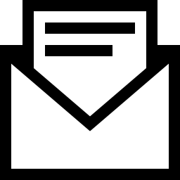 メールの封筒の手紙紙無料アイコン