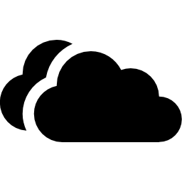 無料アイコンの嵐の雲