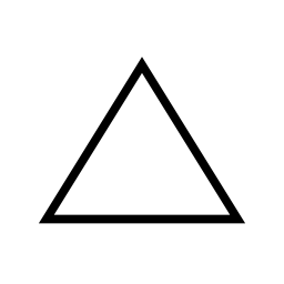 三角形の輪郭のバリアント無料アイコン