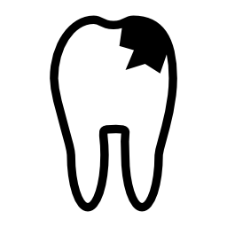 齲蝕無料アイコンと歯の概要