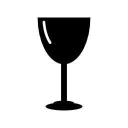 エッジ無料アイコン上の白い詳細とワイングラスバリアント