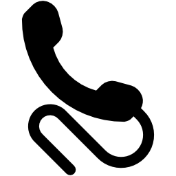 電話コード無料アイコンと耳介のシンボル