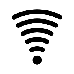 Wifiの中程度の信号のシンボル無料...