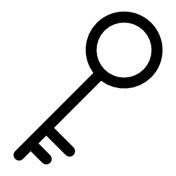 無料アイコンの対角位置にキーの薄い形状