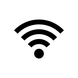 Wifiの中程度の信号のシンボル無料...