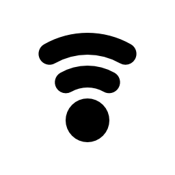 Wifi低い信号シンボル無料アイコン