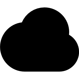 雲黒い図形シンボル無料アイコン