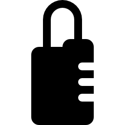 セキュリティコードシステム無料アイコンの付いた南京錠ロック記号