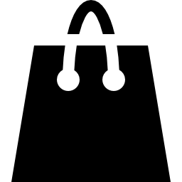 ショッピングの黒いバッグ無料アイコン
