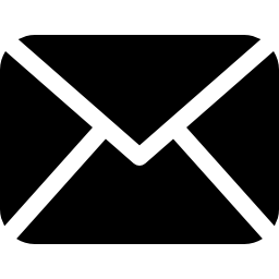メール黒封筒シンボル無料アイコン