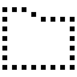 正方形の輪郭の無料アイコンのフォルダー