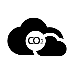 CO2雲無料アイコン